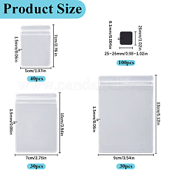 ПВХ антиокислительные пакеты с застежкой-молнией AJEW-SP0001-08