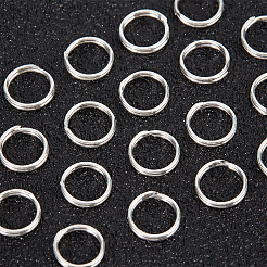 20 шт. 925 двойных серебряных соединительных кольца STER-BBC0002-11B-S