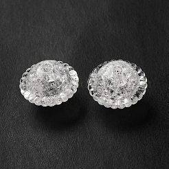 Прозрачных бусин акриловые треск&nbsp;OACR-L013-007