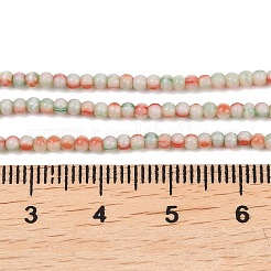 Фарфора ручной работы бисер нитей&nbsp;PORC-P034-2mm-01