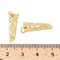 Латунные микропаве прозрачные подвески с фианитом KK-B139-24A-G