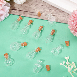 10 шт. прозрачные стеклянные бутылки желаний&nbsp;AJEW-TA0002-85A