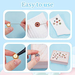 200шт железные стразы кабошоны FIND-AR0006-23