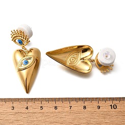 Серьги-гвоздики из нержавеющей стали 304 с эмалью EJEW-G422-05G