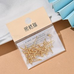 Застежки для круглых латунных сережек-гвоздиков&nbsp;XGR0050G-38G