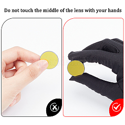 Кремниевая позолоченная светоотражающая линза&nbsp;AJEW-WH0248-391B