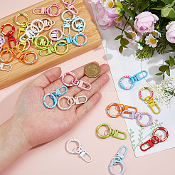 30 шт. двухцветные поворотные застежки из сплава FIND-FH0012-18