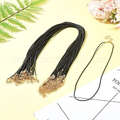 Изготовление ожерелья из черного вощеного шнура 36 шт. NCOR-FS0001-05G