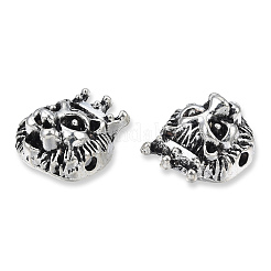 Сплавочные овальные бусины тибетского стиля  TIBEB-N005-087