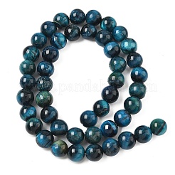 Нити из натурального тигрового глаза класса B G-F591-18-8mm-02