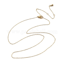 Ожерелья из цепочек из нержавеющей стали 304 толщиной 1 мм&nbsp;X-NJEW-T016-15G