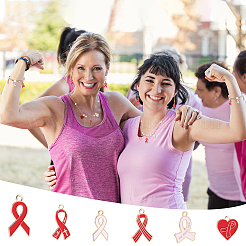 72 шт. 12 подвески из цинкового сплава с эмалью светло-золотистого тона&nbsp;ENAM-PH0002-18