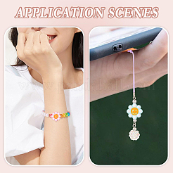 40шт 4 стиля непрозрачные акриловые бусины ACRC-YW0001-02