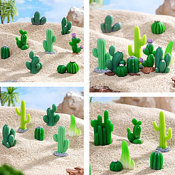 24 шт. 12 стиля смоляной мини-модель кактуса&nbsp;DJEW-SP0001-15