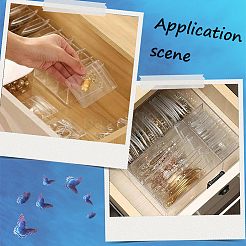 100 шт.. ПВХ антиокислительные пакеты с застежкой-молнией AJEW-SP0001-09A