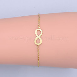 201 браслет из нержавеющей стали&nbsp;LS-BJEW-T011-JN501-2