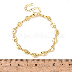 Браслеты из латунной цепочки для женщин&nbsp;BJEW-C140-02G