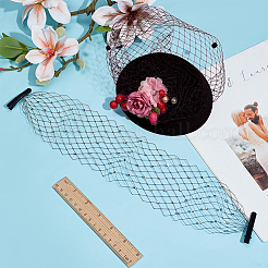 Винтажные сетчатые вуали из полиэстера со стразами для женщин&nbsp;AJEW-WH0596-182A