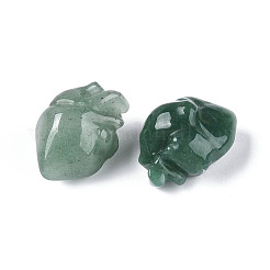 Бусины из натурального зеленого авантюрина в форме сердца G-T144-04E