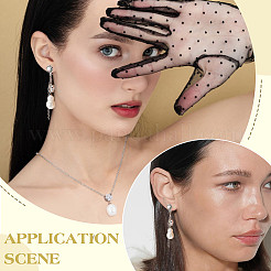 2 шт. 925 подвески из стерлингового серебра с микропаве из кубических цирконий&nbsp;STER-BC0003-60P