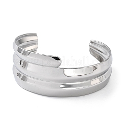 Браслеты-манжеты из нержавеющей стали 304 для женщин&nbsp;BJEW-Z078-19P