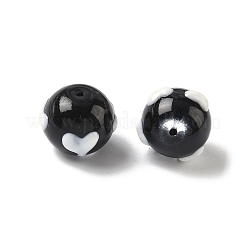 Стеклянные эмалевые бусины ручной работы&nbsp;GLAA-K070-45C