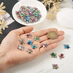 60шт 12 цвета сплава эмалевые подвески&nbsp;ENAM-TA0001-61