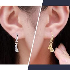 Латунные серьги-обручи KK-NB0002-27