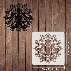 Пластиковые многоразовые шаблоны трафаретов для рисования DIY-WH0172-515