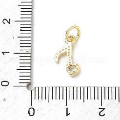 Латунные микропаве прозрачные подвески с фианитом&nbsp;KK-H255-24G