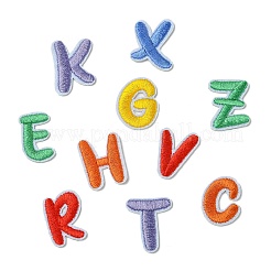 130 шт. 26 стиля полиэстеровых и хлопковых вышитых тканевых нашивок&nbsp;PATC-CJ0001-08
