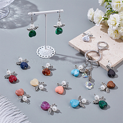 60 шт. двухцветные акриловые подвески&nbsp;PALLOY-AR00040