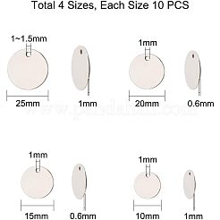Подвески-бирки из штампованной нержавеющей стали 304&nbsp;STAS-PH0004-12P