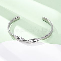 Браслеты-манжеты из нержавеющей стали 304 для женщин&nbsp;BJEW-D361-03P