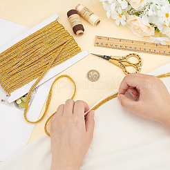 Плоский шнур из полиэстера с металлической оплеткой длиной 10 ярд. SENE-WH0003-43