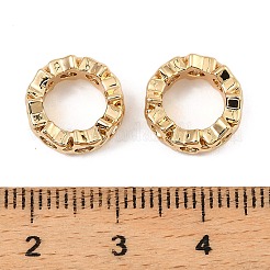 Латунные микро проложить кубического циркония бусы KK-C155-12G