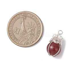 4 шт. 4 подвески из натурального сердолика PALLOY-TA00321-02