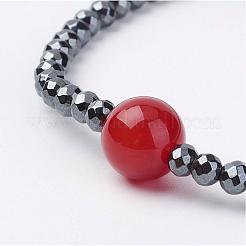 Природных драгоценных камней браслеты простирания BJEW-JB02832