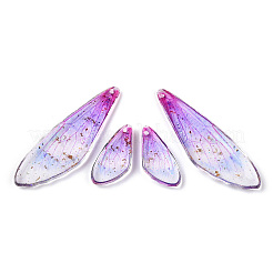 Серьги-крылья из прозрачной смолы с подвесками&nbsp;FIND-TAC0006-60D