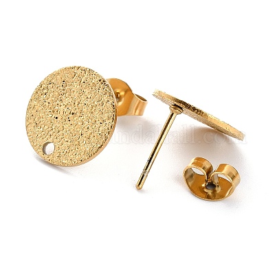 Ионное покрытие (ip) 304 нержавеющая сталь гвоздики фурнитура для сережек STAS-O144-01C-G-1