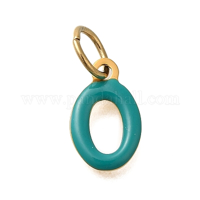 Ионное покрытие(ip) 304 нержавеющая сталь эмаль алфавит подвески STAS-F308-02G-O-1