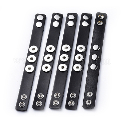 Кожа кусок браслет материалы&nbsp;AJEW-R014-3-1