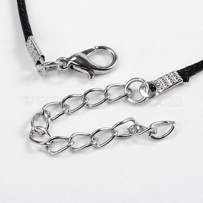 Вощеный шнур ожерелье материалы MAK-L004-01-1