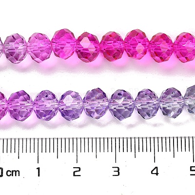 Прозрачные окрашенные стеклянные бусины DGLA-A034-T6mm-A06-1