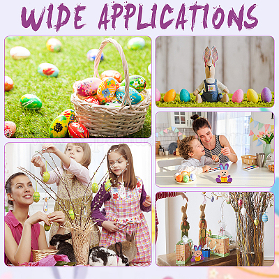 10шт 3d незаконченная деревянная форма яйца DIY-CA0005-01-1