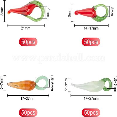 Подвески лэмпворк ручной работы LAMP-OC0001-14-1