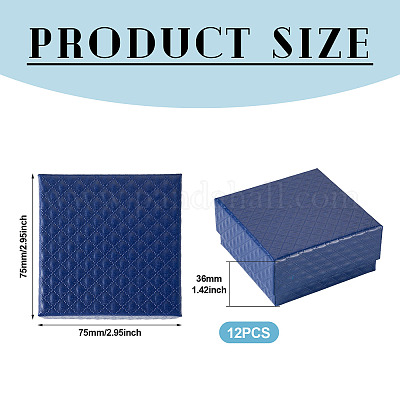 Подарочные коробки для хранения из фактурного картона с ромбами X1-CON-TAC0010-03B-02-1