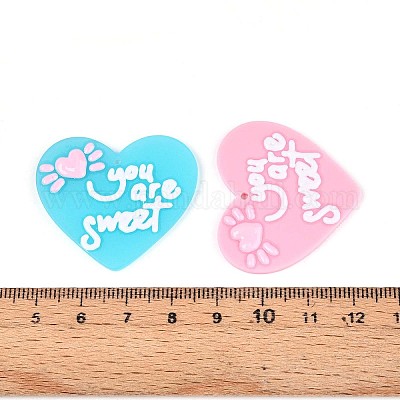 Непрозрачные акриловые подвески BACR-N003-01-1