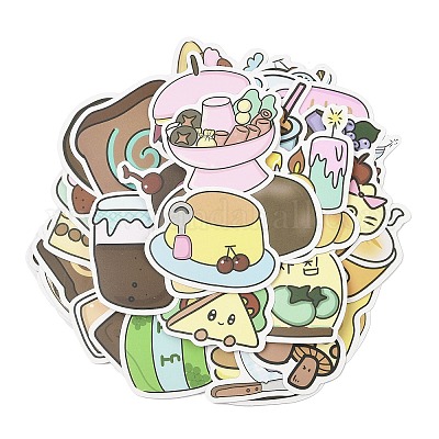 50 шт. самоклеящиеся наклейки из ПВХ STIC-M003-01-1