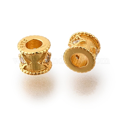 925 бусина из чистого серебра с микропаве и прозрачным фианитом STER-F061-02A-G-1